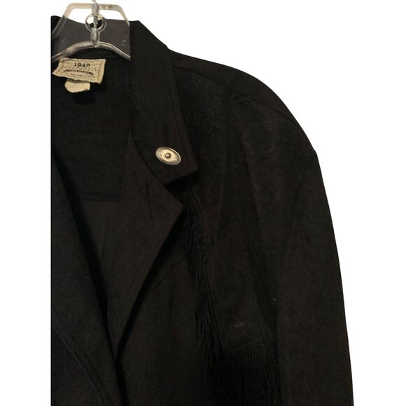 1849 Authentic Ranchwear Sheplers Catalog Womens XL Button Up Jacket Coat Black - Picture 2 of 4